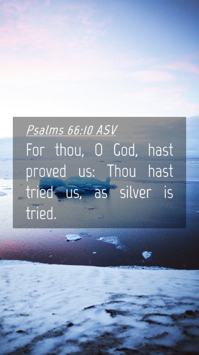 Picture 04 - Psalms 66:10 ASV Mobile Phone Wallpaper - For thou, O God, hast proved us: Thou hast tried - Mobile Bible Verse Wallpaper