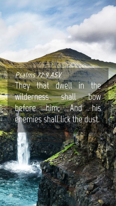 Picture 04 - Psalms 72:9 ASV Mobile Phone Wallpaper - They that dwell in the wilderness shall bow - Mobile Bible Verse Wallpaper