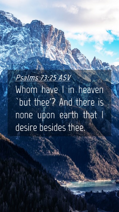Picture 04 - Psalms 73:25 ASV Mobile Phone Wallpaper - Whom have I in heaven `but thee'? And there is - Mobile Bible Verse Wallpaper