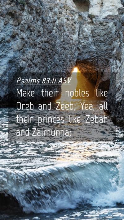 Picture 04 - Psalms 83:11 ASV Mobile Phone Wallpaper - Make their nobles like Oreb and Zeeb; Yea, all - Mobile Bible Verse Wallpaper
