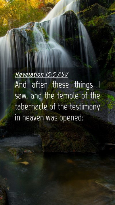 Picture 04 - Revelation 15:5 ASV Mobile Phone Wallpaper - And after these things I saw, and the temple of - Mobile Bible Verse Wallpaper