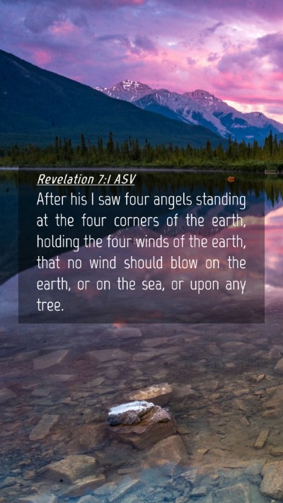 Picture 04 - Revelation 7:1 ASV Mobile Phone Wallpaper - After his I saw four angels standing at the four - Mobile Bible Verse Wallpaper