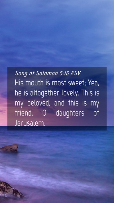Picture 04 - Song of Solomon 5:16 ASV Mobile Phone Wallpaper - His mouth is most sweet; Yea, he is altogether - Mobile Bible Verse Wallpaper