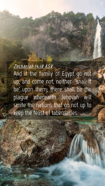 Picture 04 - Zechariah 14:18 ASV Mobile Phone Wallpaper - And if the family of Egypt go not up, and come - Mobile Bible Verse Wallpaper