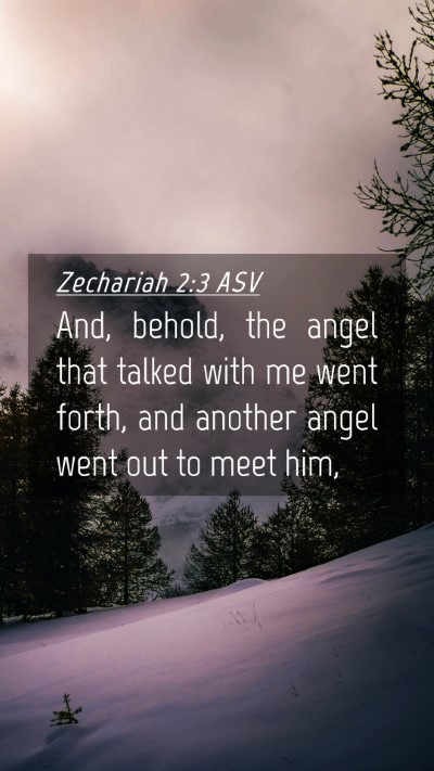 Picture 04 - Zechariah 2:3 ASV Mobile Phone Wallpaper - And, behold, the angel that talked with me went - Mobile Bible Verse Wallpaper