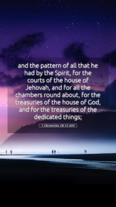Picture 05 - 1 Chronicles 28:12 ASV Mobile Phone Wallpaper - and the pattern of all that he had by the Spirit, - Mobile Bible Verse Wallpaper