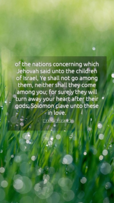 Picture 05 - 1 Kings 11:2 ASV Mobile Phone Wallpaper - of the nations concerning which Jehovah said unto - Mobile Bible Verse Wallpaper