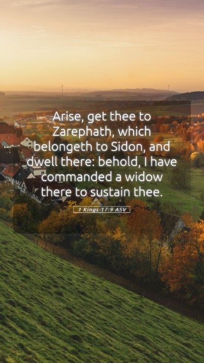 Picture 05 - 1 Kings 17:9 ASV Mobile Phone Wallpaper - Arise, get thee to Zarephath, which belongeth to - Mobile Bible Verse Wallpaper
