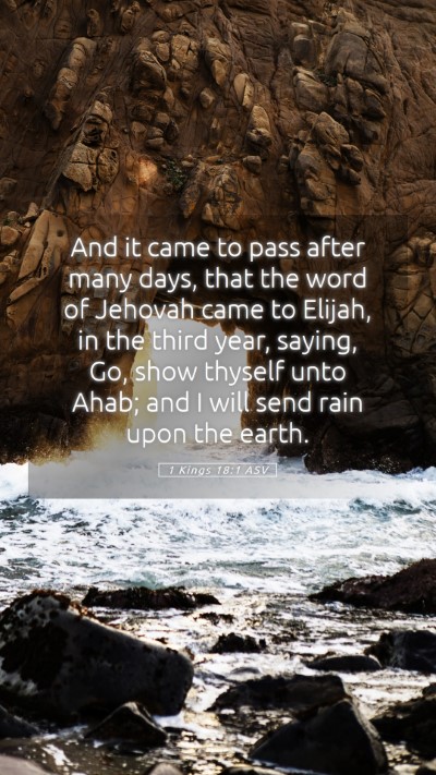 Picture 05 - 1 Kings 18:1 ASV Mobile Phone Wallpaper - And it came to pass after many days, that the - Mobile Bible Verse Wallpaper