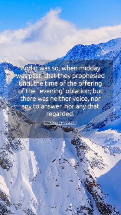 Picture 05 - 1 Kings 18:29 ASV Mobile Phone Wallpaper - And it was so, when midday was past, that they - Mobile Bible Verse Wallpaper