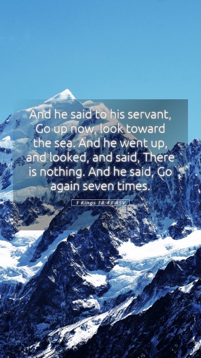 Picture 05 - 1 Kings 18:43 ASV Mobile Phone Wallpaper - And he said to his servant, Go up now, look - Mobile Bible Verse Wallpaper