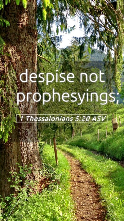 Picture 05 - 1 Thessalonians 5:20 ASV Mobile Phone Wallpaper - despise not - Mobile Bible Verse Wallpaper