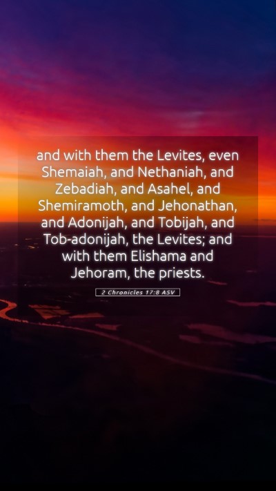 Picture 05 - 2 Chronicles 17:8 ASV Mobile Phone Wallpaper - and with them the Levites, even Shemaiah, and - Mobile Bible Verse Wallpaper