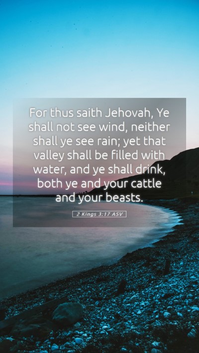 Picture 05 - 2 Kings 3:17 ASV Mobile Phone Wallpaper - For thus saith Jehovah, Ye shall not see wind, - Mobile Bible Verse Wallpaper