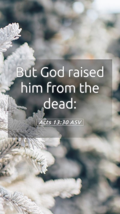 Picture 05 - Acts 13:30 ASV Mobile Phone Wallpaper - But God raised him from the - Mobile Bible Verse Wallpaper