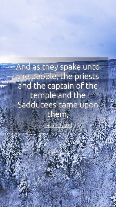 Picture 05 - Acts 4:1 ASV Mobile Phone Wallpaper - And as they spake unto the people, the priests - Mobile Bible Verse Wallpaper