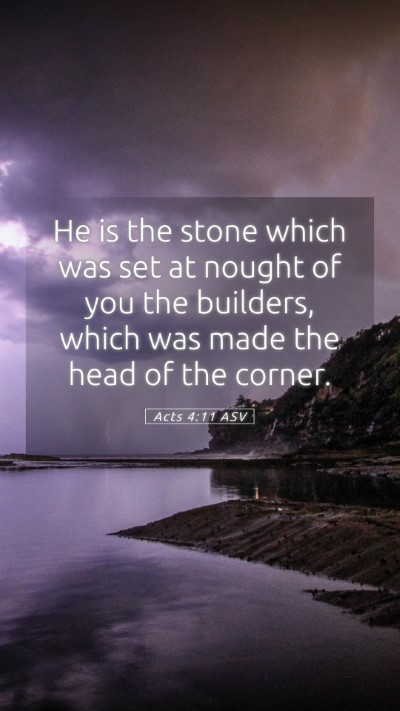 Picture 05 - Acts 4:11 ASV Mobile Phone Wallpaper - He is the stone which was set at nought of you - Mobile Bible Verse Wallpaper
