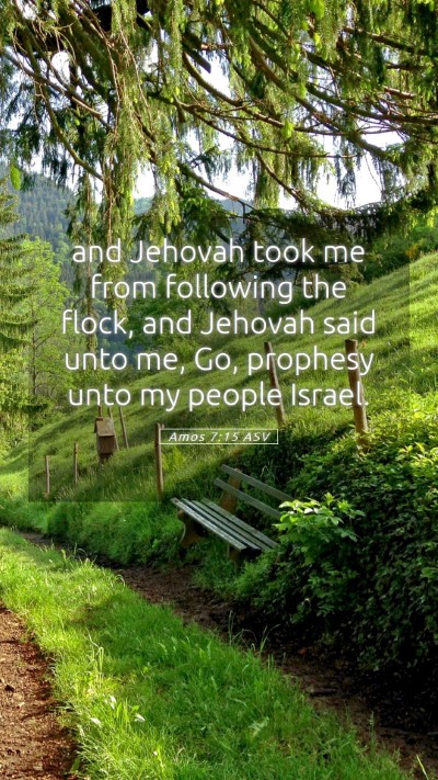 Picture 05 - Amos 7:15 ASV Mobile Phone Wallpaper - and Jehovah took me from following the flock, and - Mobile Bible Verse Wallpaper