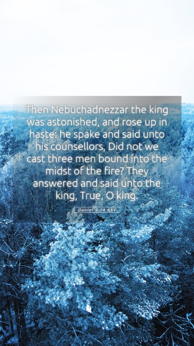 Picture 05 - Daniel 3:24 ASV Mobile Phone Wallpaper - Then Nebuchadnezzar the king was astonished, and - Mobile Bible Verse Wallpaper