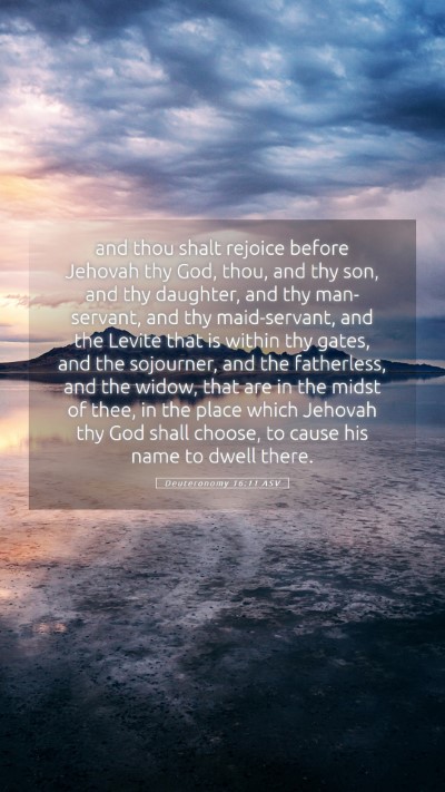 Picture 05 - Deuteronomy 16:11 ASV Mobile Phone Wallpaper - and thou shalt rejoice before Jehovah thy God, - Mobile Bible Verse Wallpaper