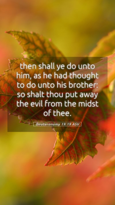 Picture 05 - Deuteronomy 19:19 ASV Mobile Phone Wallpaper - then shall ye do unto him, as he had thought to - Mobile Bible Verse Wallpaper