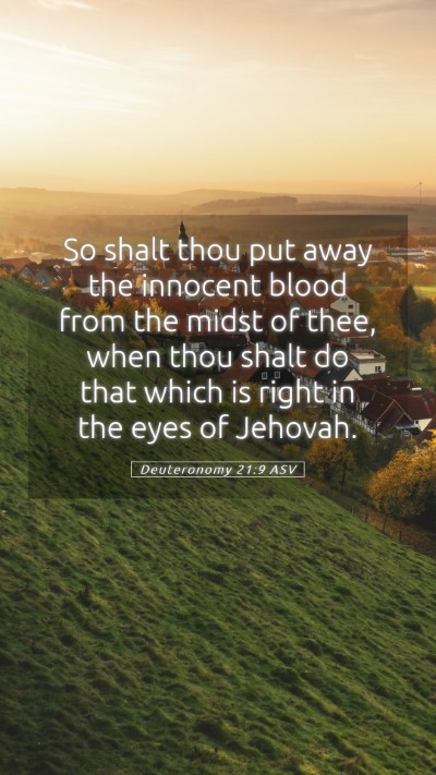 Picture 05 - Deuteronomy 21:9 ASV Mobile Phone Wallpaper - So shalt thou put away the innocent blood from - Mobile Bible Verse Wallpaper