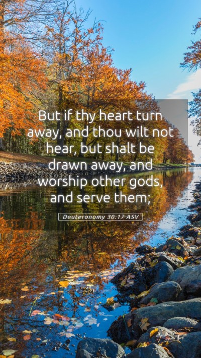 Picture 05 - Deuteronomy 30:17 ASV Mobile Phone Wallpaper - But if thy heart turn away, and thou wilt not - Mobile Bible Verse Wallpaper