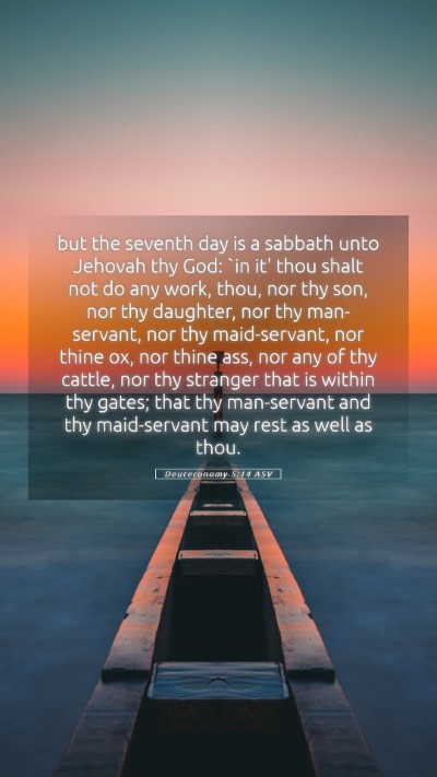 Picture 05 - Deuteronomy 5:14 ASV Mobile Phone Wallpaper - but the seventh day is a sabbath unto Jehovah thy - Mobile Bible Verse Wallpaper