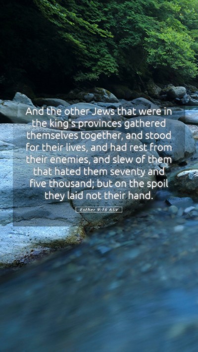 Picture 05 - Esther 9:16 ASV Mobile Phone Wallpaper - And the other Jews that were in the king's - Mobile Bible Verse Wallpaper
