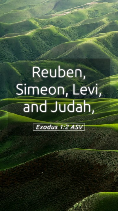 Picture 05 - Exodus 1:2 ASV Mobile Phone Wallpaper - Reuben, Simeon, Levi, and - Mobile Bible Verse Wallpaper