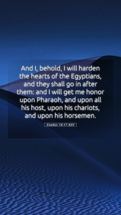 Picture 05 - Exodus 14:17 ASV Mobile Phone Wallpaper - And I, behold, I will harden the hearts of the - Mobile Bible Verse Wallpaper