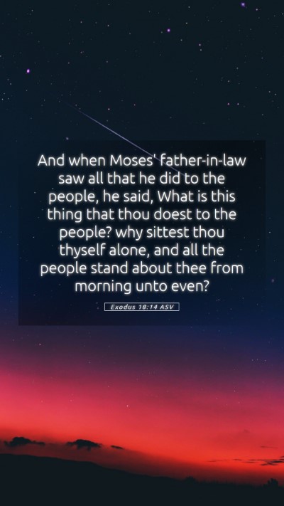 Picture 05 - Exodus 18:14 ASV Mobile Phone Wallpaper - And when Moses' father-in-law saw all that he did - Mobile Bible Verse Wallpaper