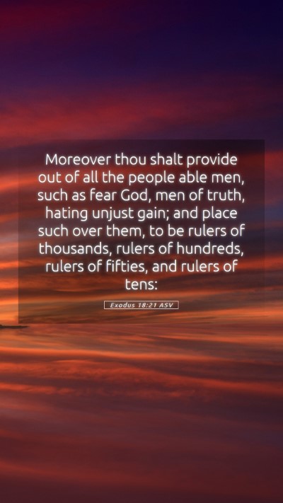 Picture 05 - Exodus 18:21 ASV Mobile Phone Wallpaper - Moreover thou shalt provide out of all the people - Mobile Bible Verse Wallpaper
