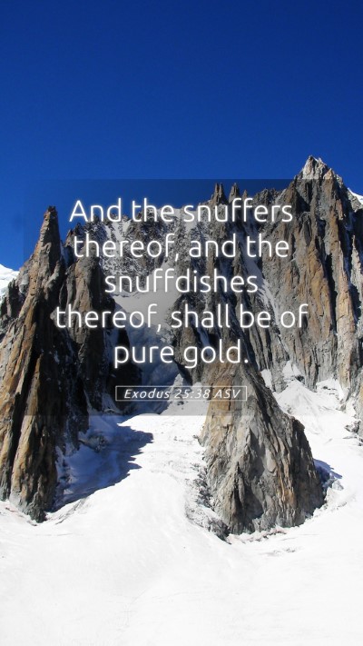 Picture 05 - Exodus 25:38 ASV Mobile Phone Wallpaper - And the snuffers thereof, and the snuffdishes - Mobile Bible Verse Wallpaper