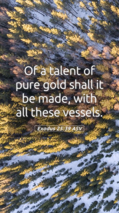 Picture 05 - Exodus 25:39 ASV Mobile Phone Wallpaper - Of a talent of pure gold shall it be made, with - Mobile Bible Verse Wallpaper