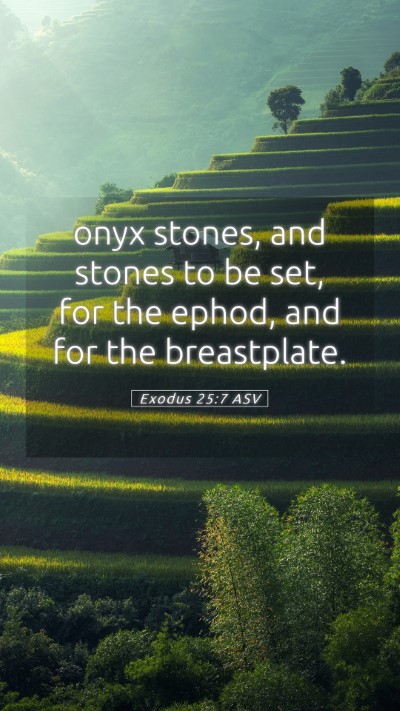 Picture 05 - Exodus 25:7 ASV Mobile Phone Wallpaper - onyx stones, and stones to be set, for the ephod, - Mobile Bible Verse Wallpaper