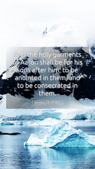 Picture 05 - Exodus 29:29 ASV Mobile Phone Wallpaper - And the holy garments of Aaron shall be for his - Mobile Bible Verse Wallpaper