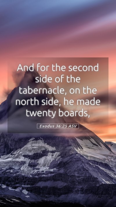 Picture 05 - Exodus 36:25 ASV Mobile Phone Wallpaper - And for the second side of the tabernacle, on the - Mobile Bible Verse Wallpaper
