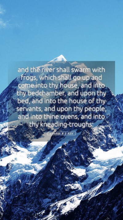Picture 05 - Exodus 8:3 ASV Mobile Phone Wallpaper - and the river shall swarm with frogs, which shall - Mobile Bible Verse Wallpaper
