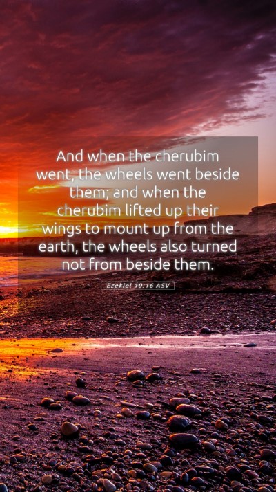 Picture 05 - Ezekiel 10:16 ASV Mobile Phone Wallpaper - And when the cherubim went, the wheels went - Mobile Bible Verse Wallpaper