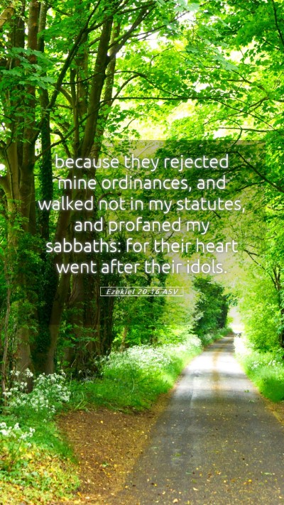 Picture 05 - Ezekiel 20:16 ASV Mobile Phone Wallpaper - because they rejected mine ordinances, and walked - Mobile Bible Verse Wallpaper