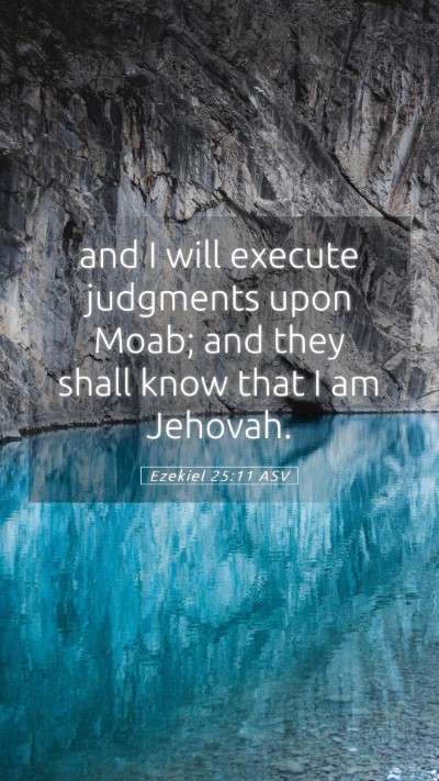 Picture 05 - Ezekiel 25:11 ASV Mobile Phone Wallpaper - and I will execute judgments upon Moab; and they - Mobile Bible Verse Wallpaper
