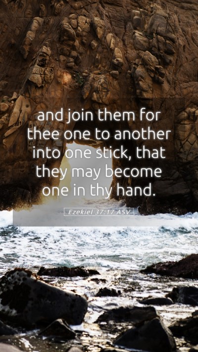 Picture 05 - Ezekiel 37:17 ASV Mobile Phone Wallpaper - and join them for thee one to another into one - Mobile Bible Verse Wallpaper