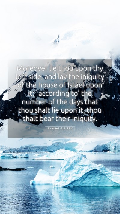 Picture 05 - Ezekiel 4:4 ASV Mobile Phone Wallpaper - Moreover lie thou upon thy left side, and lay the - Mobile Bible Verse Wallpaper