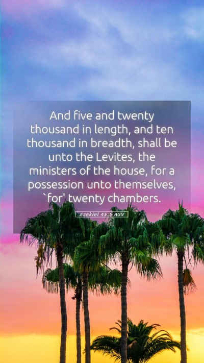 Picture 05 - Ezekiel 45:5 ASV Mobile Phone Wallpaper - And five and twenty thousand in length, and ten - Mobile Bible Verse Wallpaper
