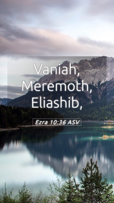 Picture 05 - Ezra 10:36 ASV Mobile Phone Wallpaper - Vaniah, Meremoth, - Mobile Bible Verse Wallpaper