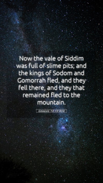 Picture 05 - Genesis 14:10 ASV Mobile Phone Wallpaper - Now the vale of Siddim was full of slime pits; - Mobile Bible Verse Wallpaper