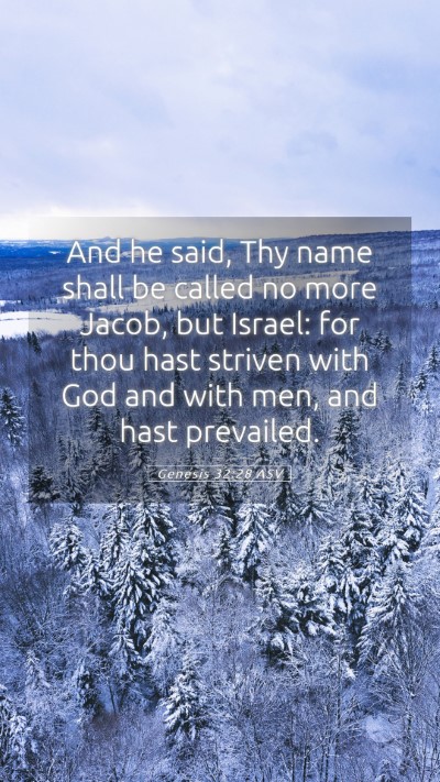Picture 05 - Genesis 32:28 ASV Mobile Phone Wallpaper - And he said, Thy name shall be called no more - Mobile Bible Verse Wallpaper