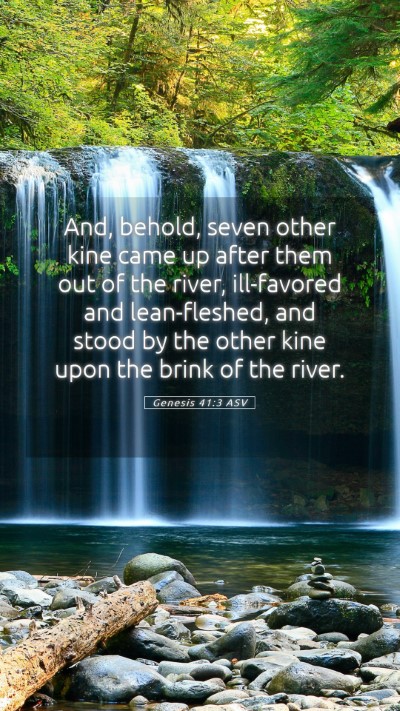 Picture 05 - Genesis 41:3 ASV Mobile Phone Wallpaper - And, behold, seven other kine came up after them - Mobile Bible Verse Wallpaper