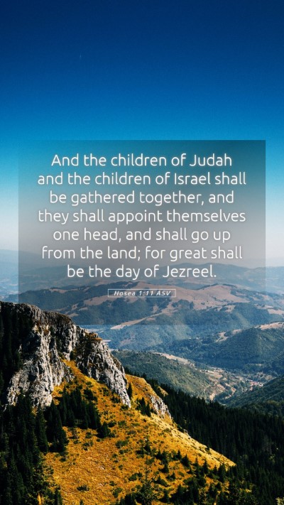 Picture 05 - Hosea 1:11 ASV Mobile Phone Wallpaper - And the children of Judah and the children of - Mobile Bible Verse Wallpaper